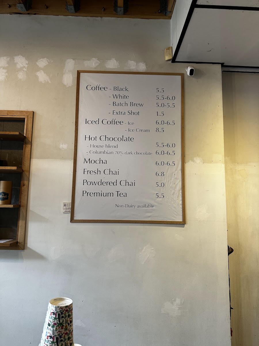 Story So Far menu board