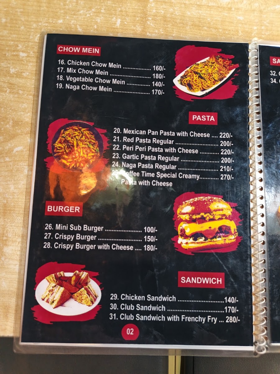 Coffee Time - Faridpur menu board