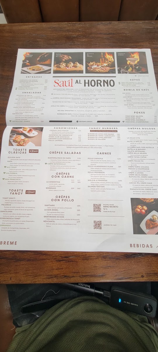 Saúl Cafe Oakland menu board