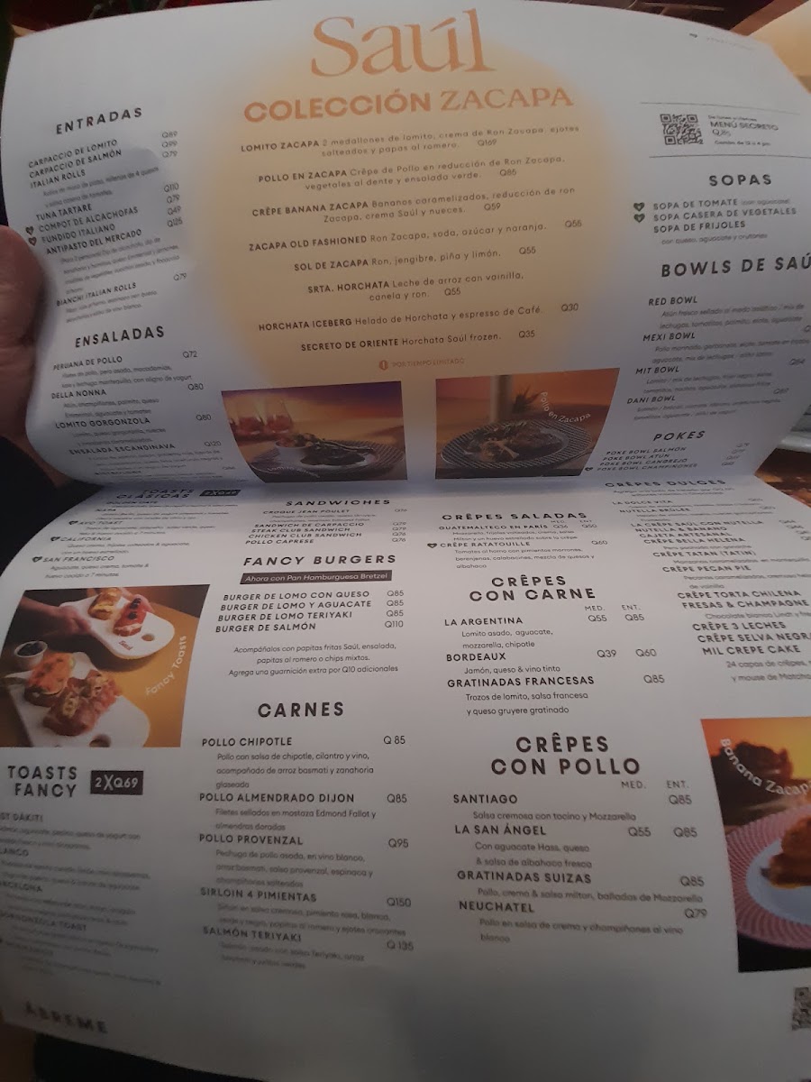 Saúl Cafe Oakland menu board