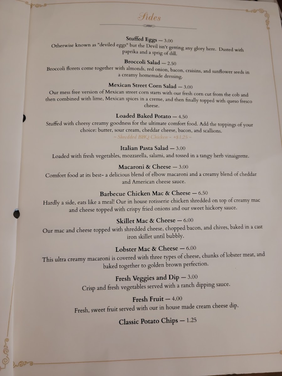 Café Bloom menu board
