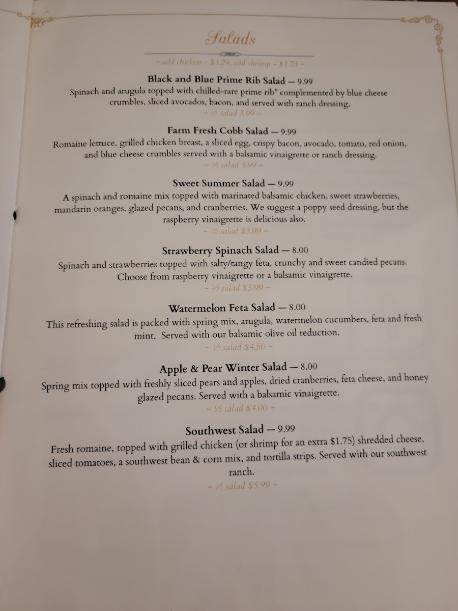 Café Bloom menu board