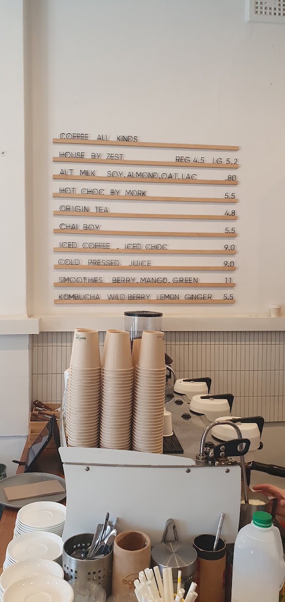 Carson Cafe menu board