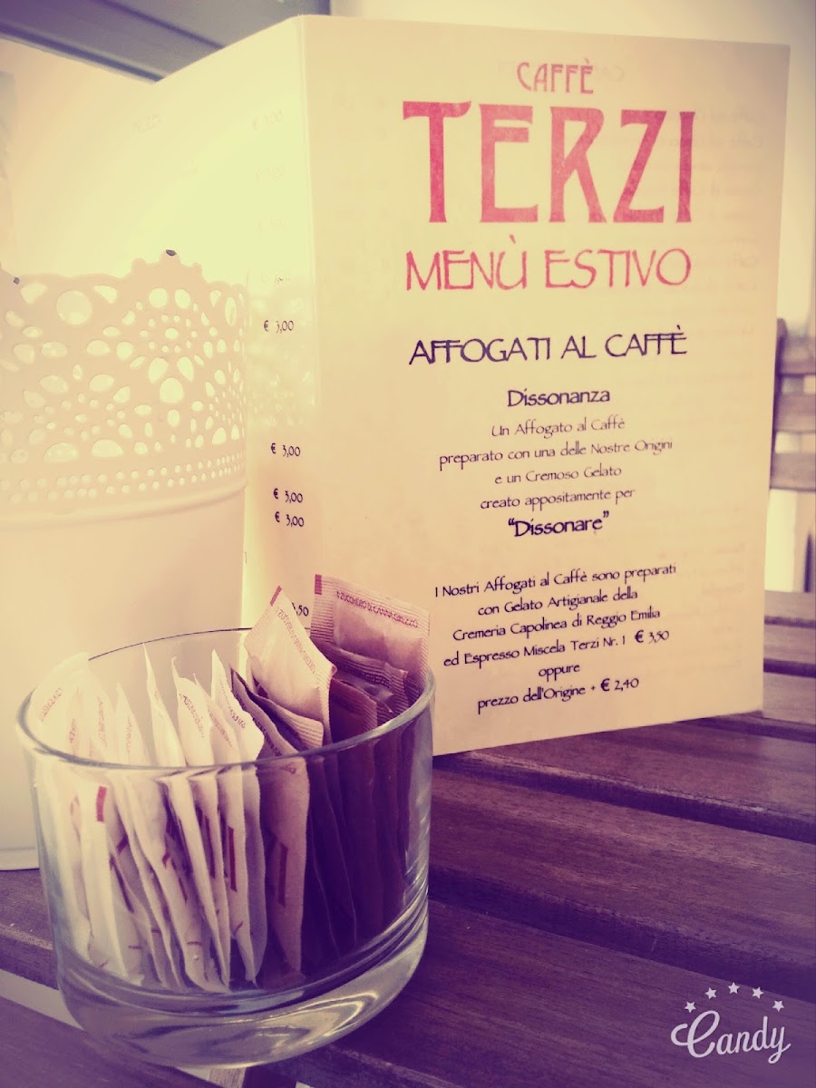 Caffè Terzi Vignola menu board
