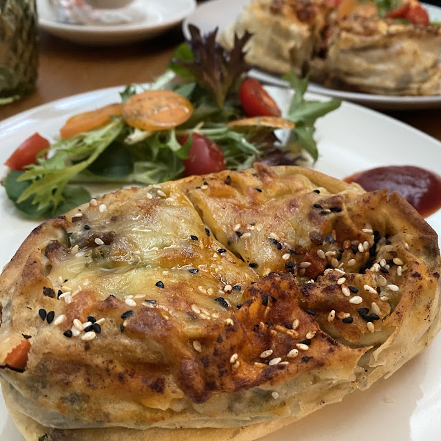 Chicken Borek with Salad