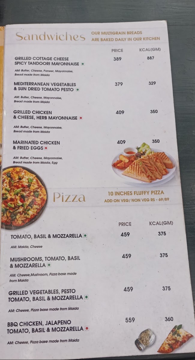 Afraa Deli menu board