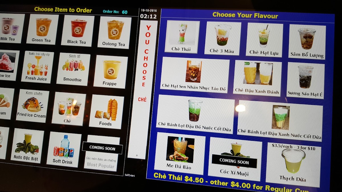VinaCafe menu board