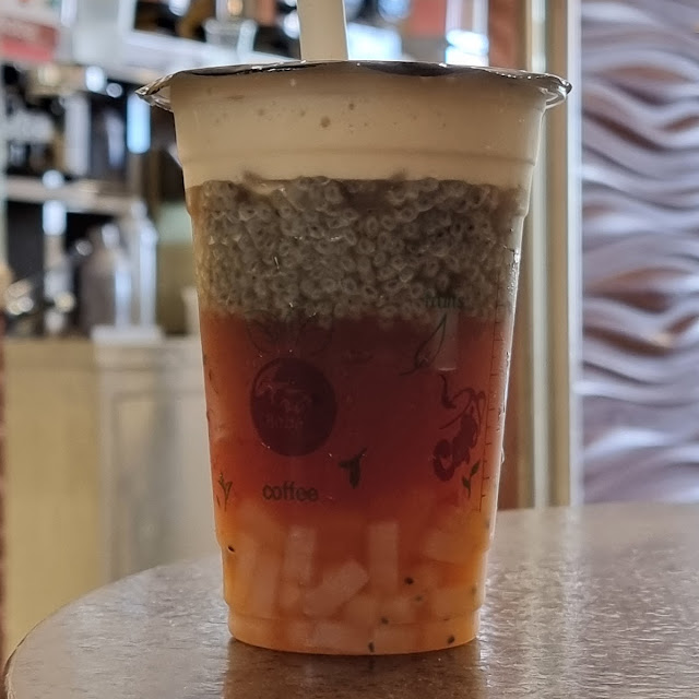 Lychee Black Tea with Lychee Jelly