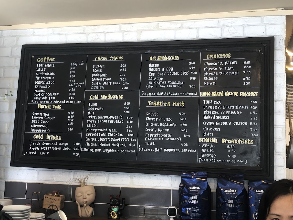 Tasty Corner menu board