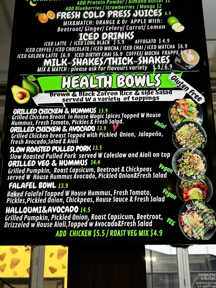 D.G.Expresso menu board