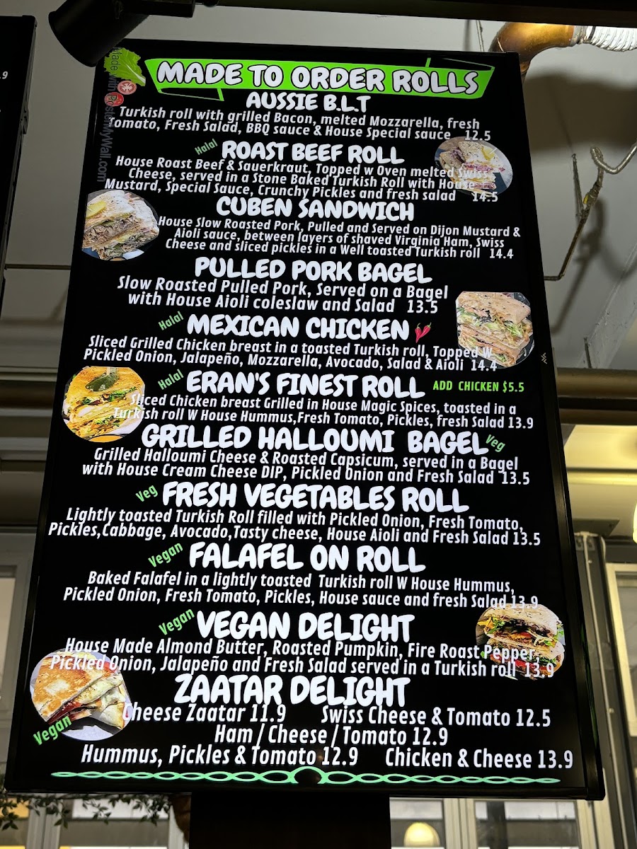 D.G.Expresso menu board