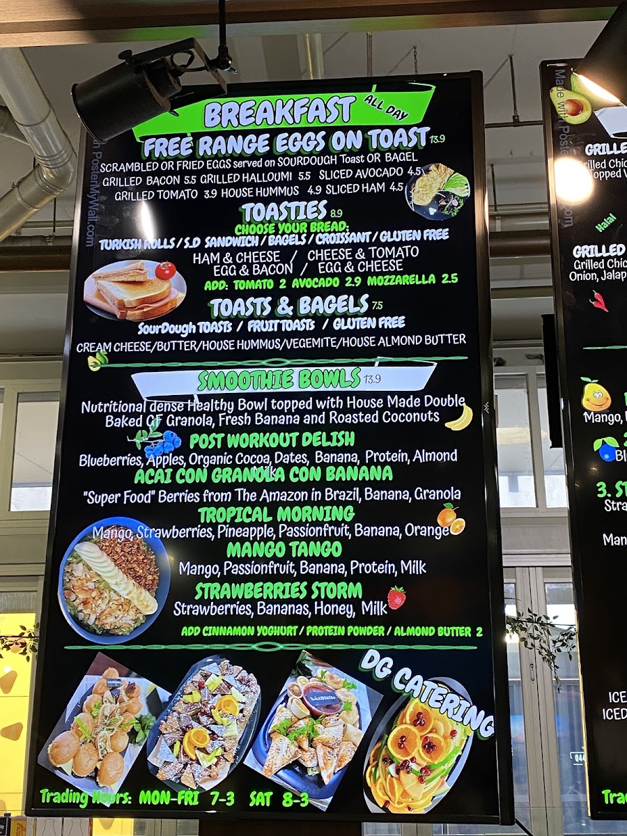 D.G.Expresso menu board
