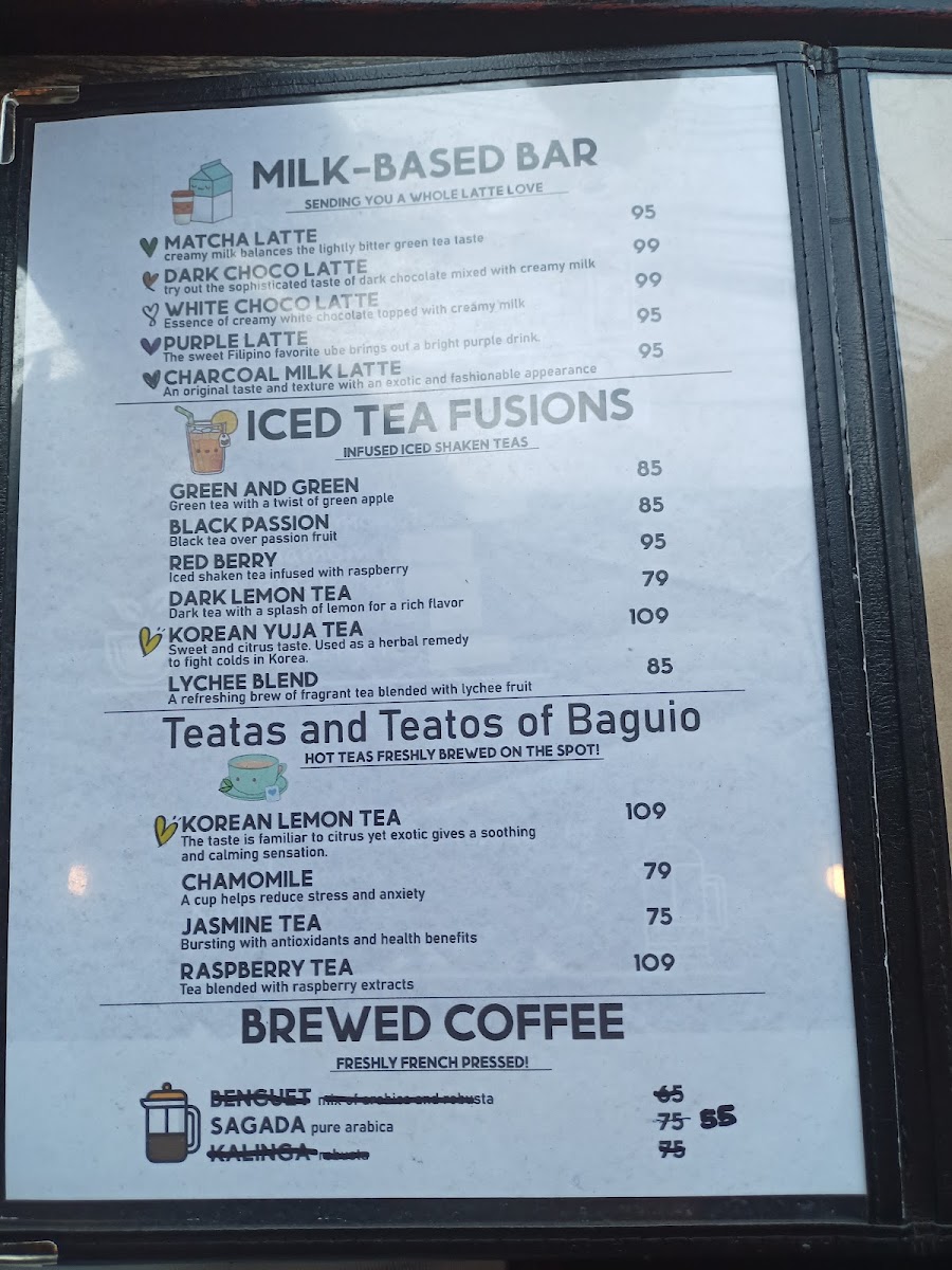 Il-lengan Cafe menu board