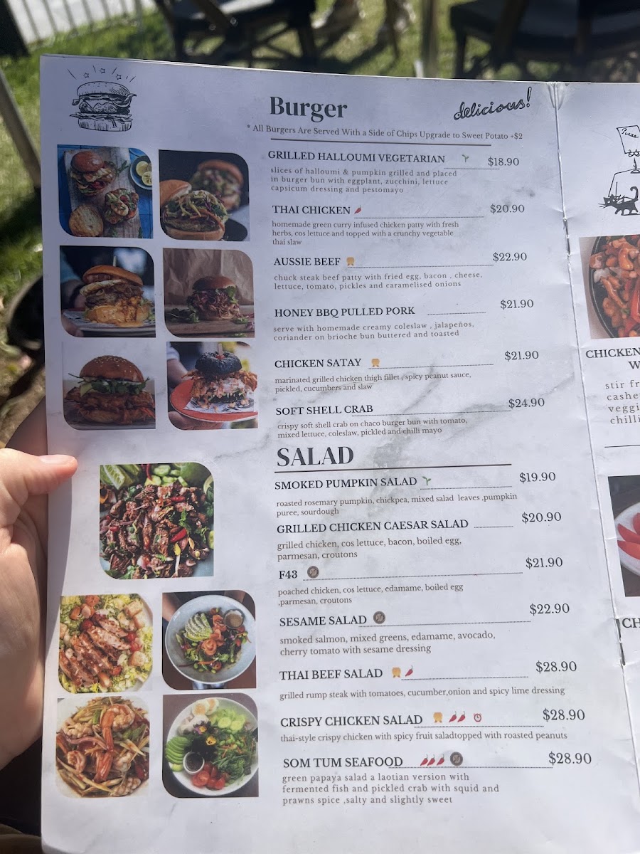 Keramic Cafe & Restaurant menu board