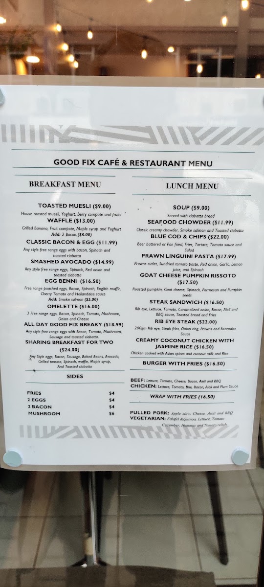The Local Bite / Filipino and local restaurant menu board