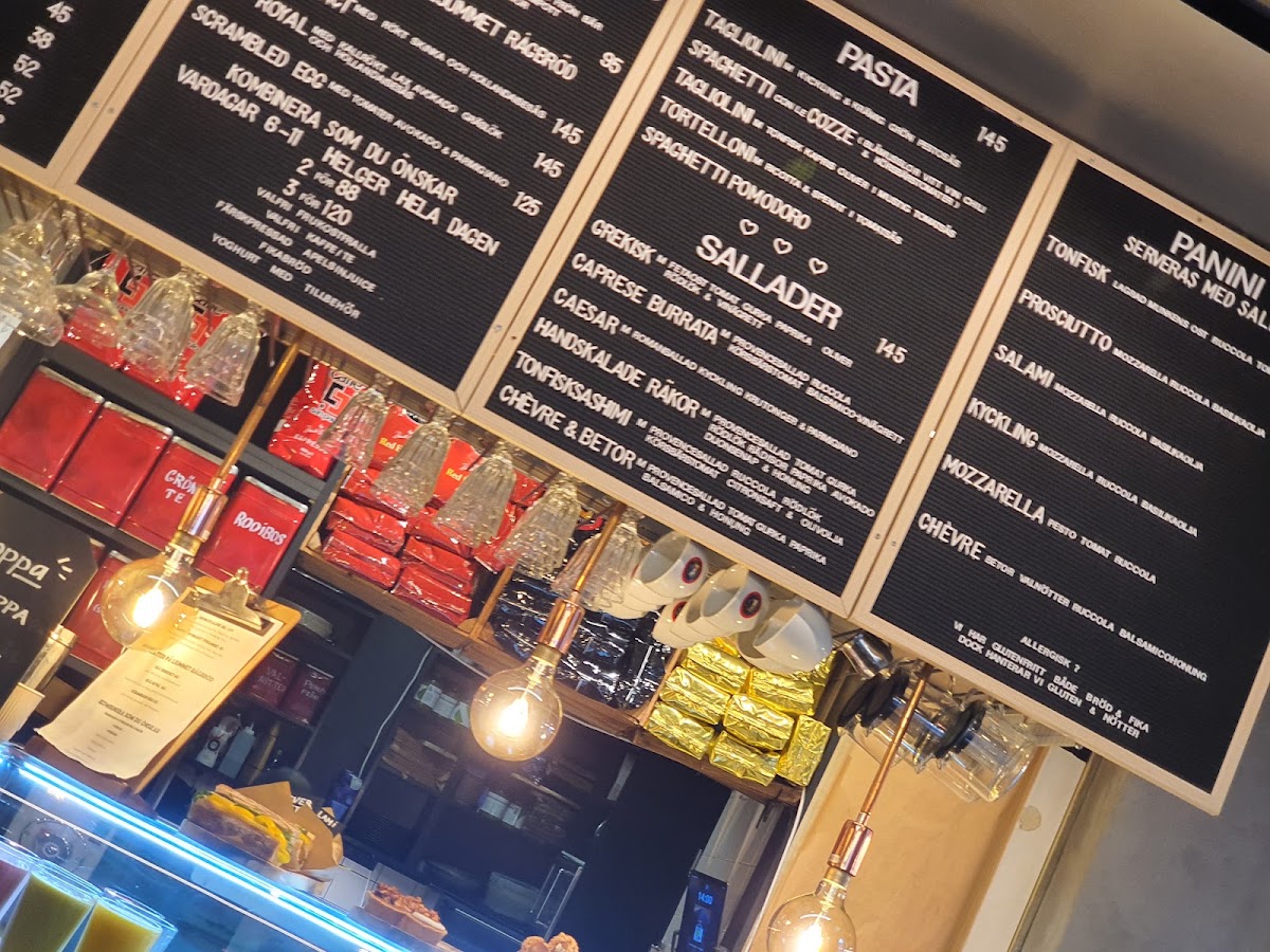 Caffé LAntico menu board