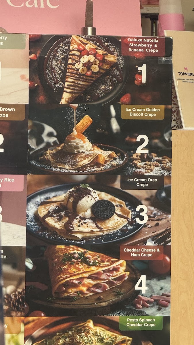 AllMyTea Cafe menu board