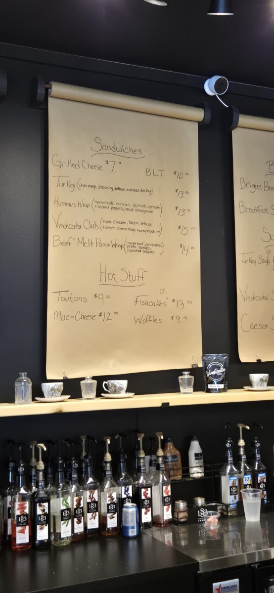 Vindicator Press Incorporated menu board