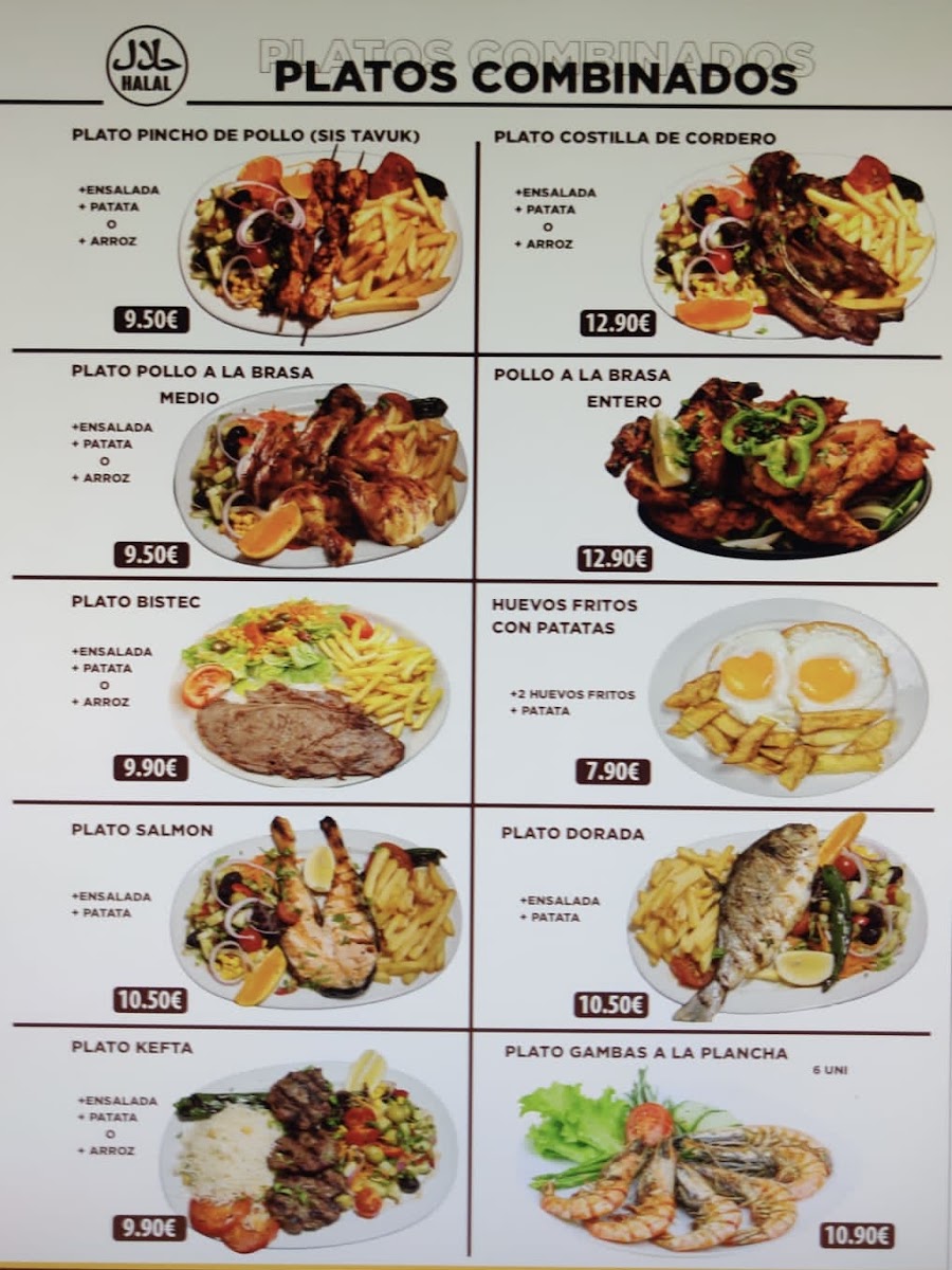 Cafè 1 Euro La Salut menu board