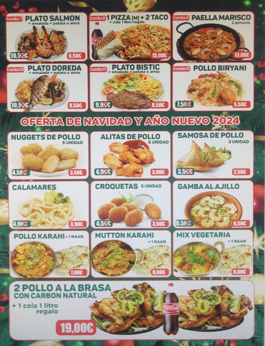 Cafè 1 Euro La Salut menu board