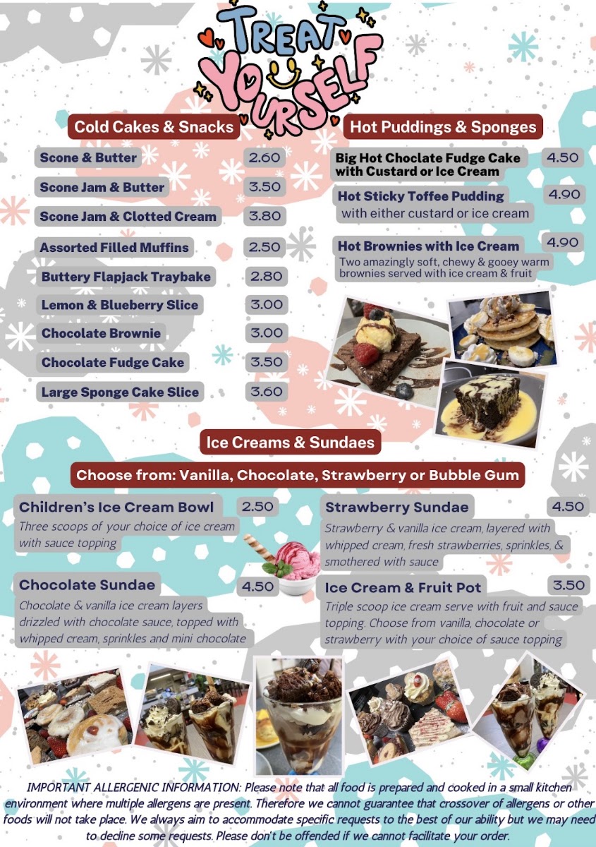 Leyland Heritage Café & Catering Co Ltd menu board