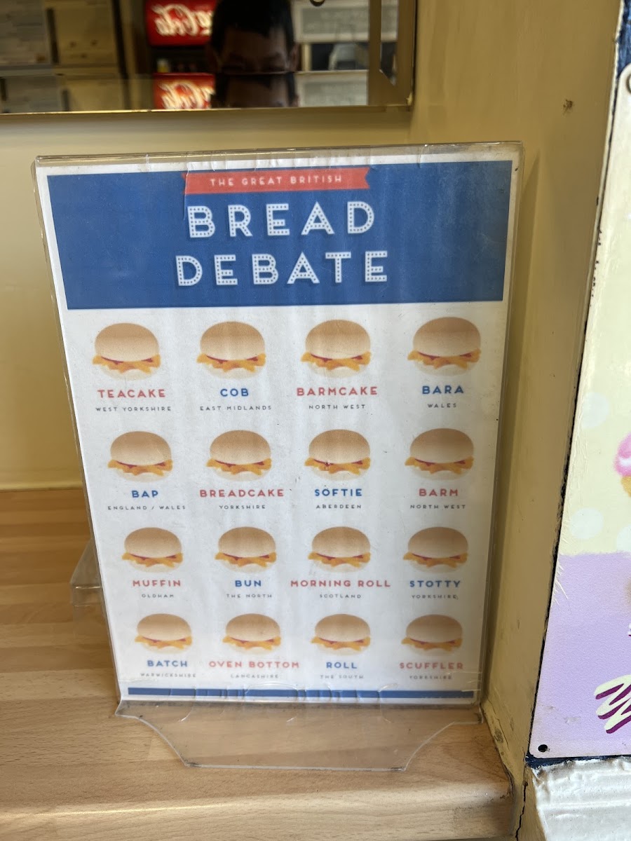Crumbs Sandwich Shop menu board