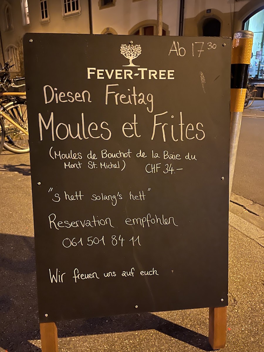 Café Bar Rosenkranz menu board