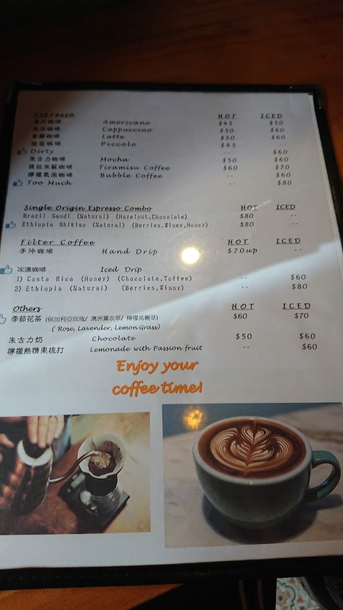 Coffee Cake Marathon by Flower To Gather menu board