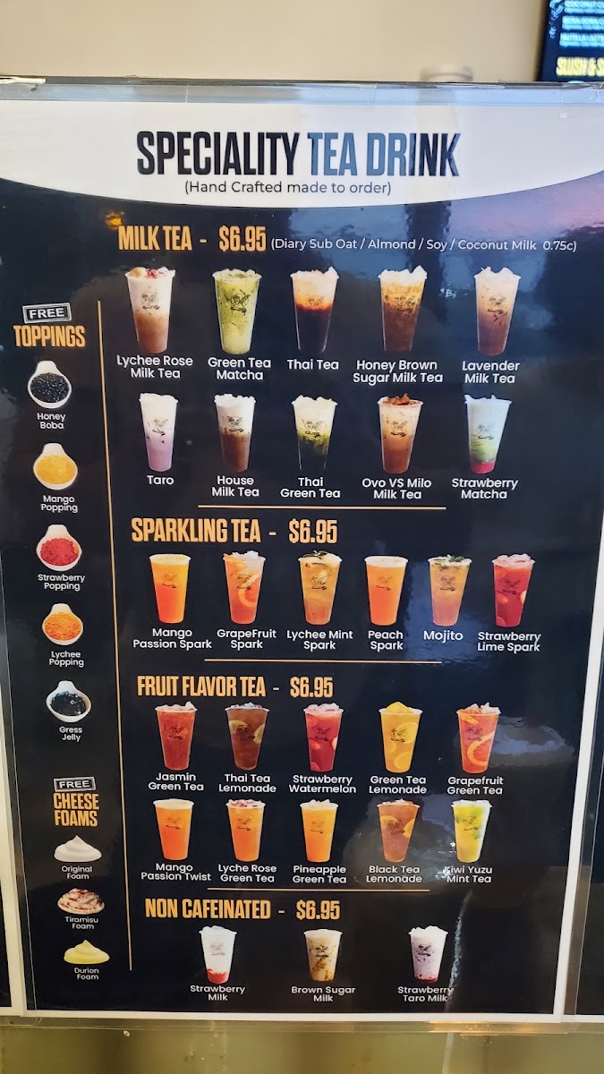 French Kiss café menu board