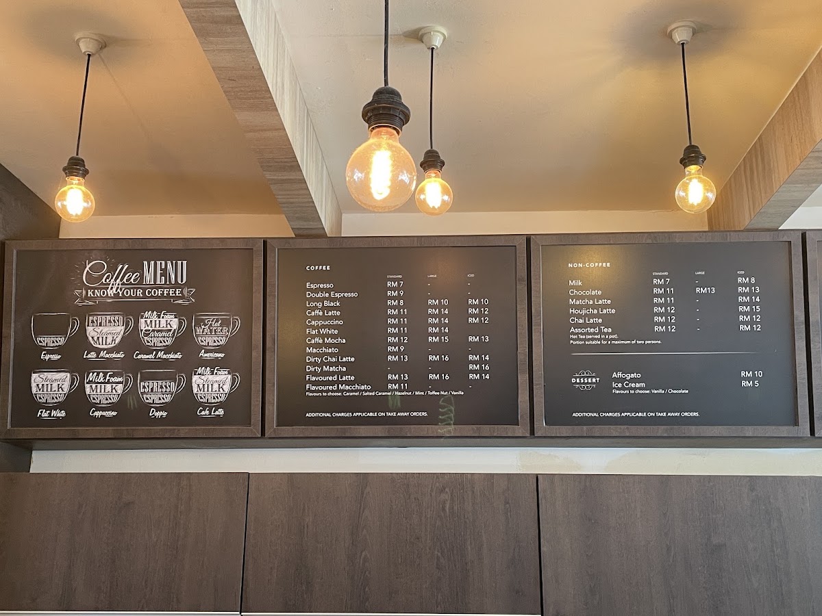 The Maker Cafe menu board