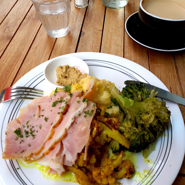 Ham and Roast Vegetables