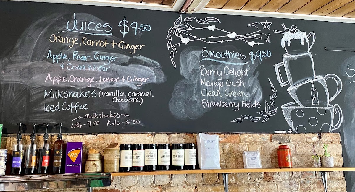 Jackson's Produce Store & Cafe menu board