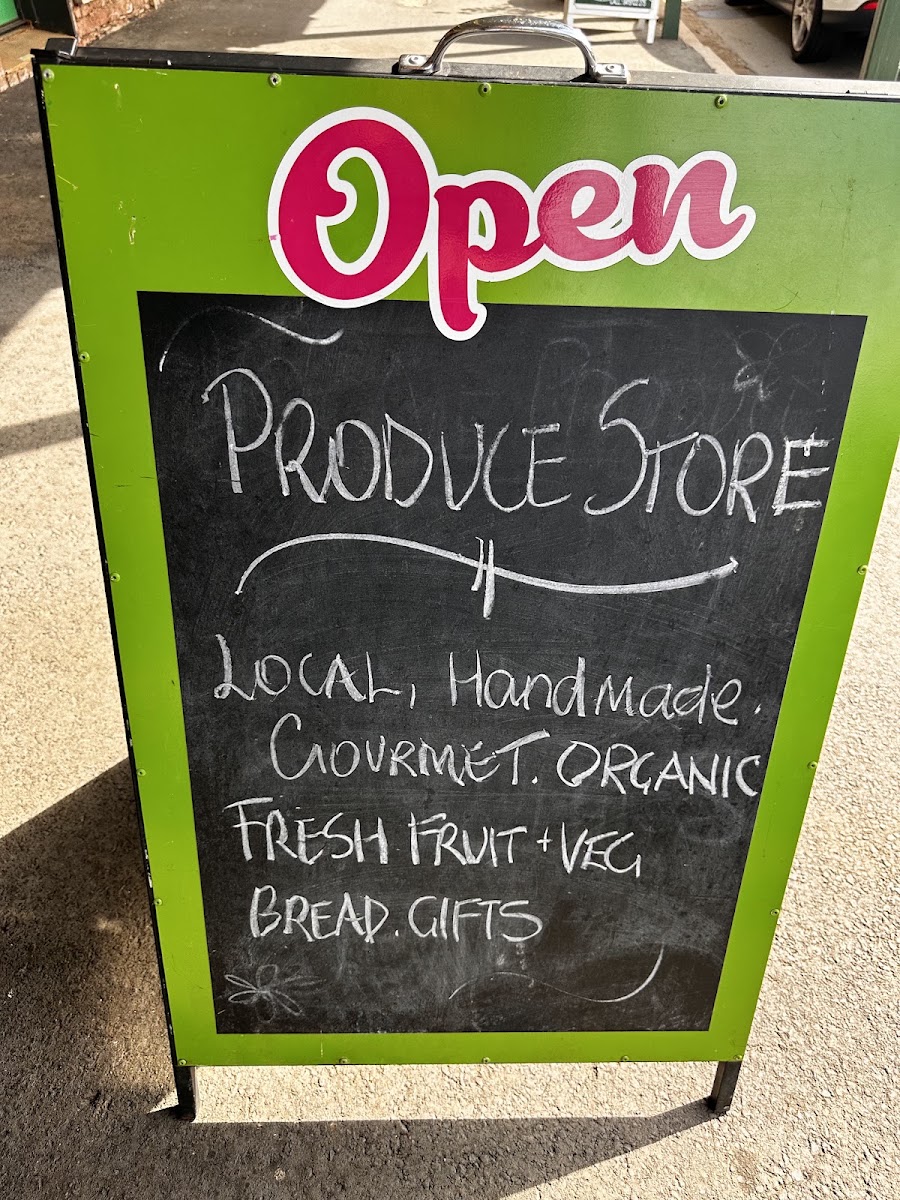 Jackson's Produce Store & Cafe menu board