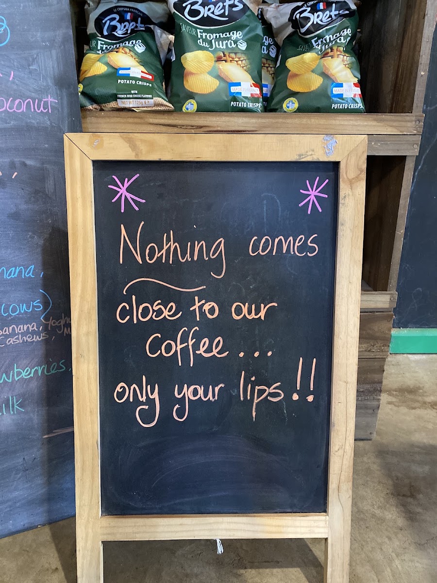 Jackson's Produce Store & Cafe menu board