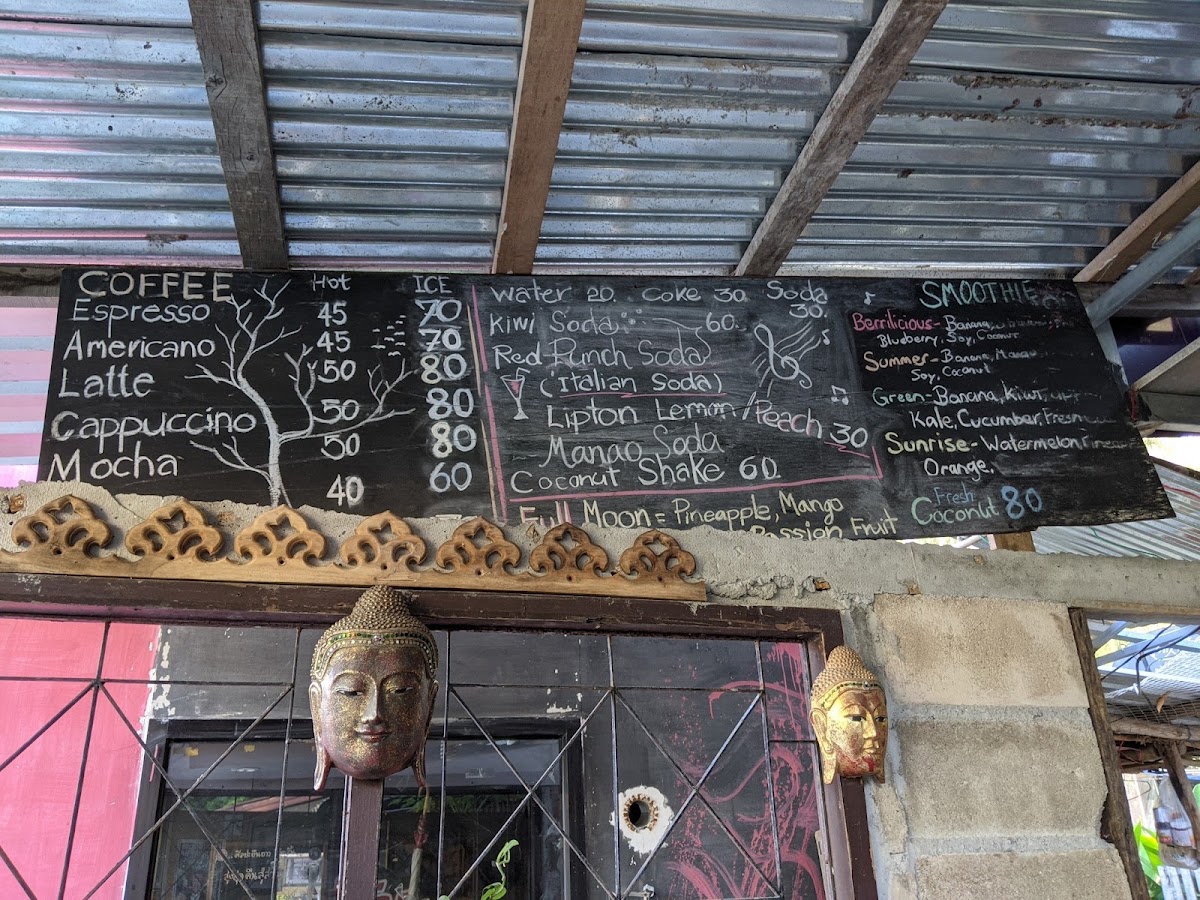 Gancore Café menu board