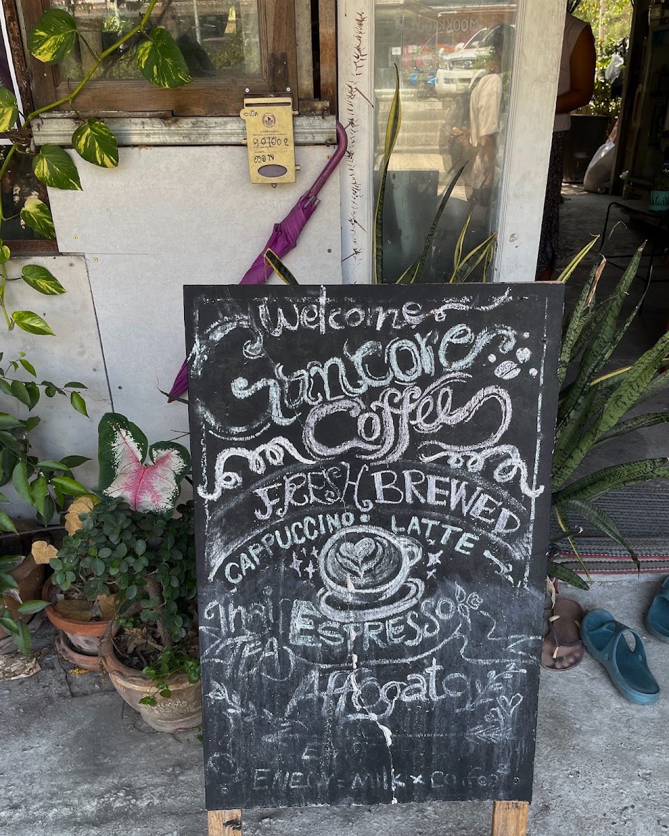 Gancore Café menu board