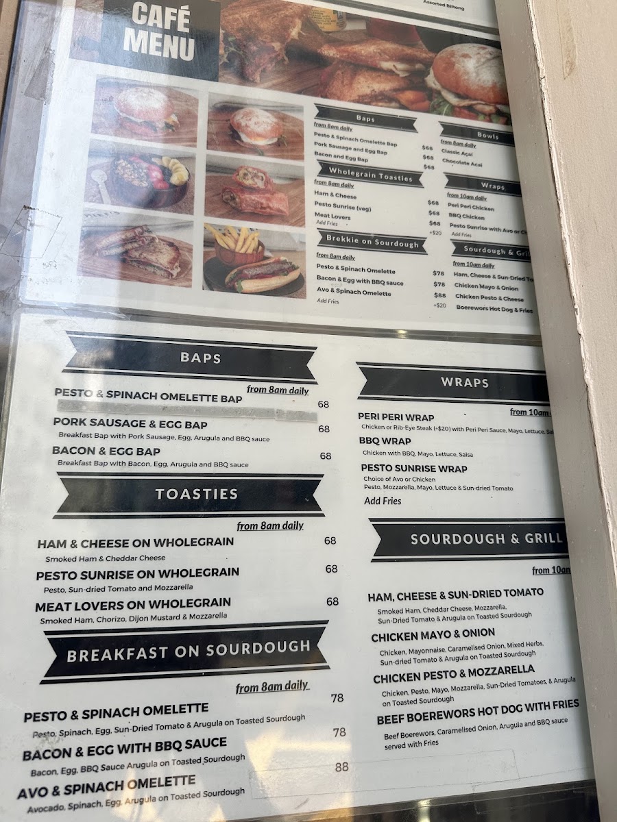 Chief's Blend menu board