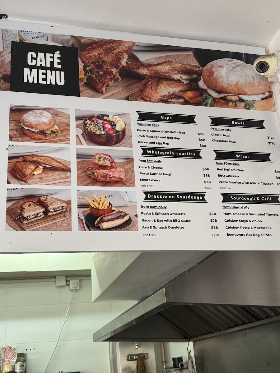 Chief's Blend menu board