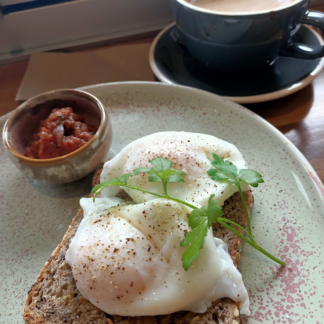 Poached Eggs on Seed and Grain Toast