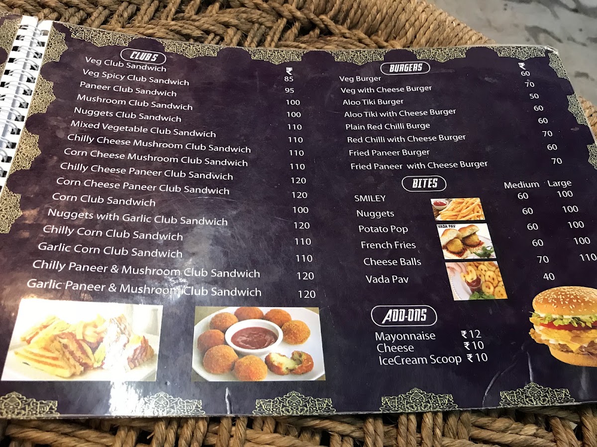Marutham's Coffee menu board