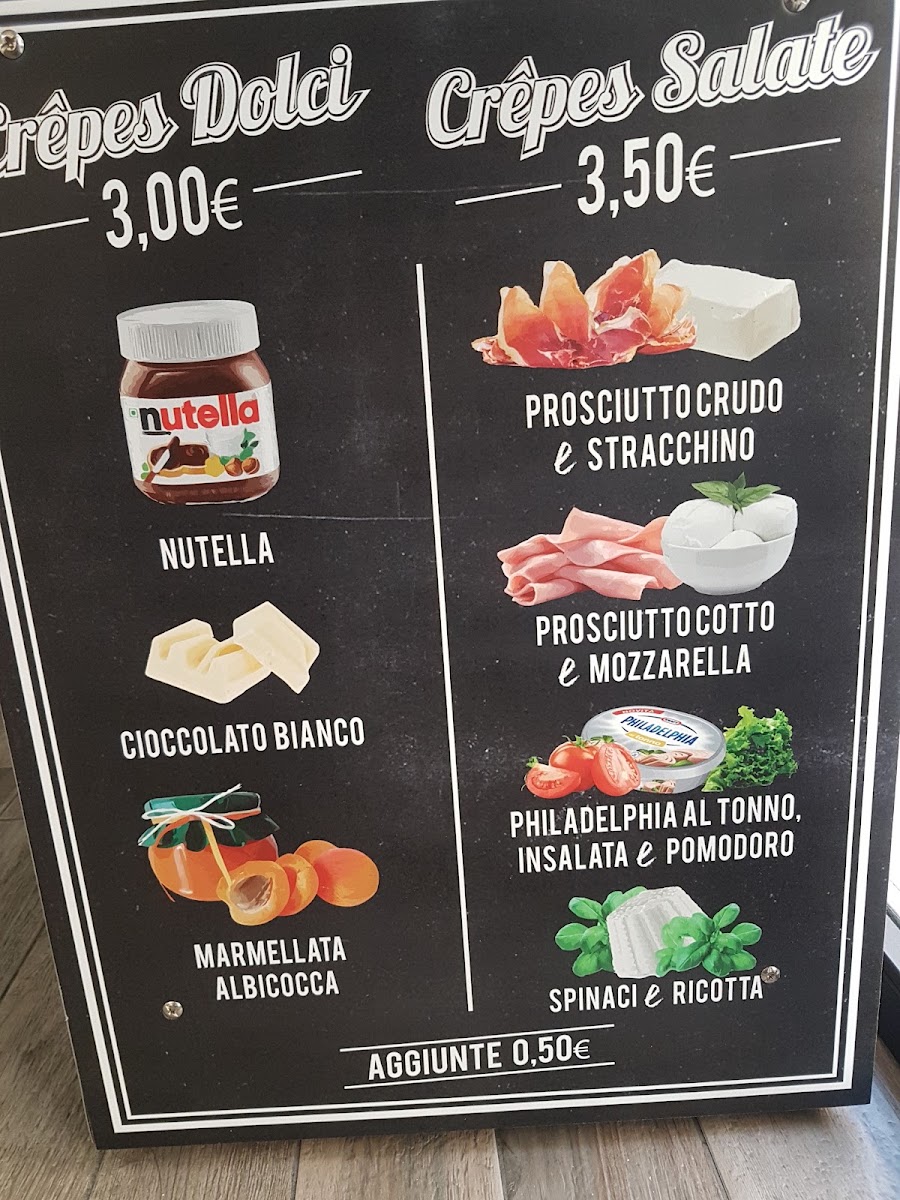 One Way Bar menu board