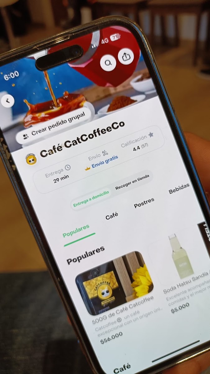 CatCoffee Café menu board