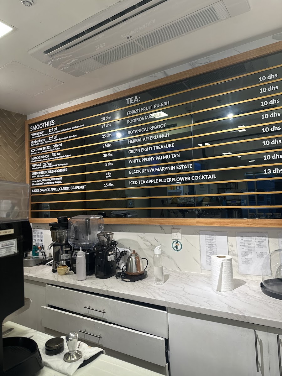 Workshop Cafe menu board
