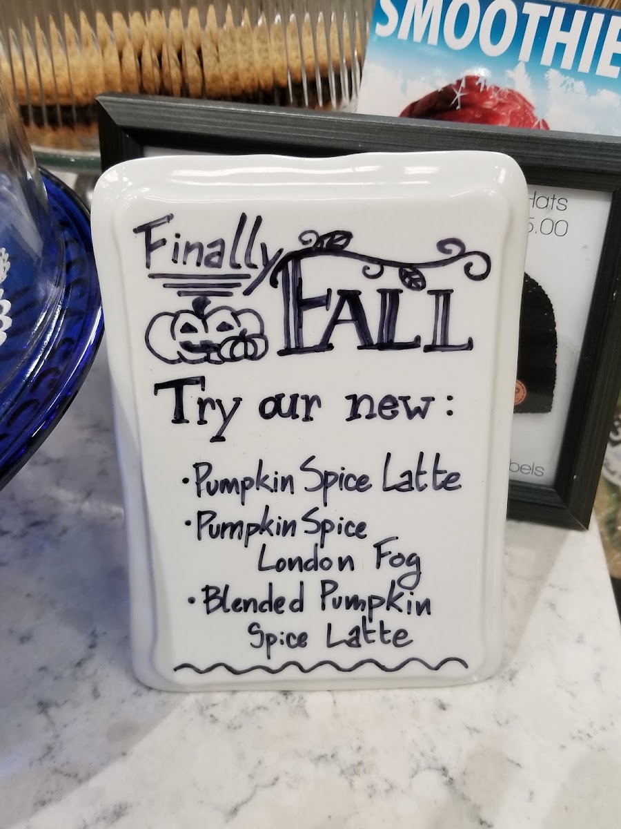 Human Bean Coffee & Tea menu board