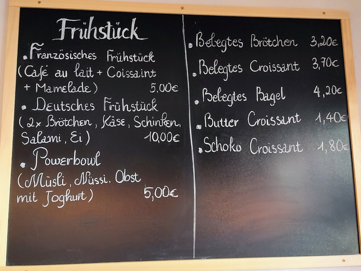 MaiCafé menu board