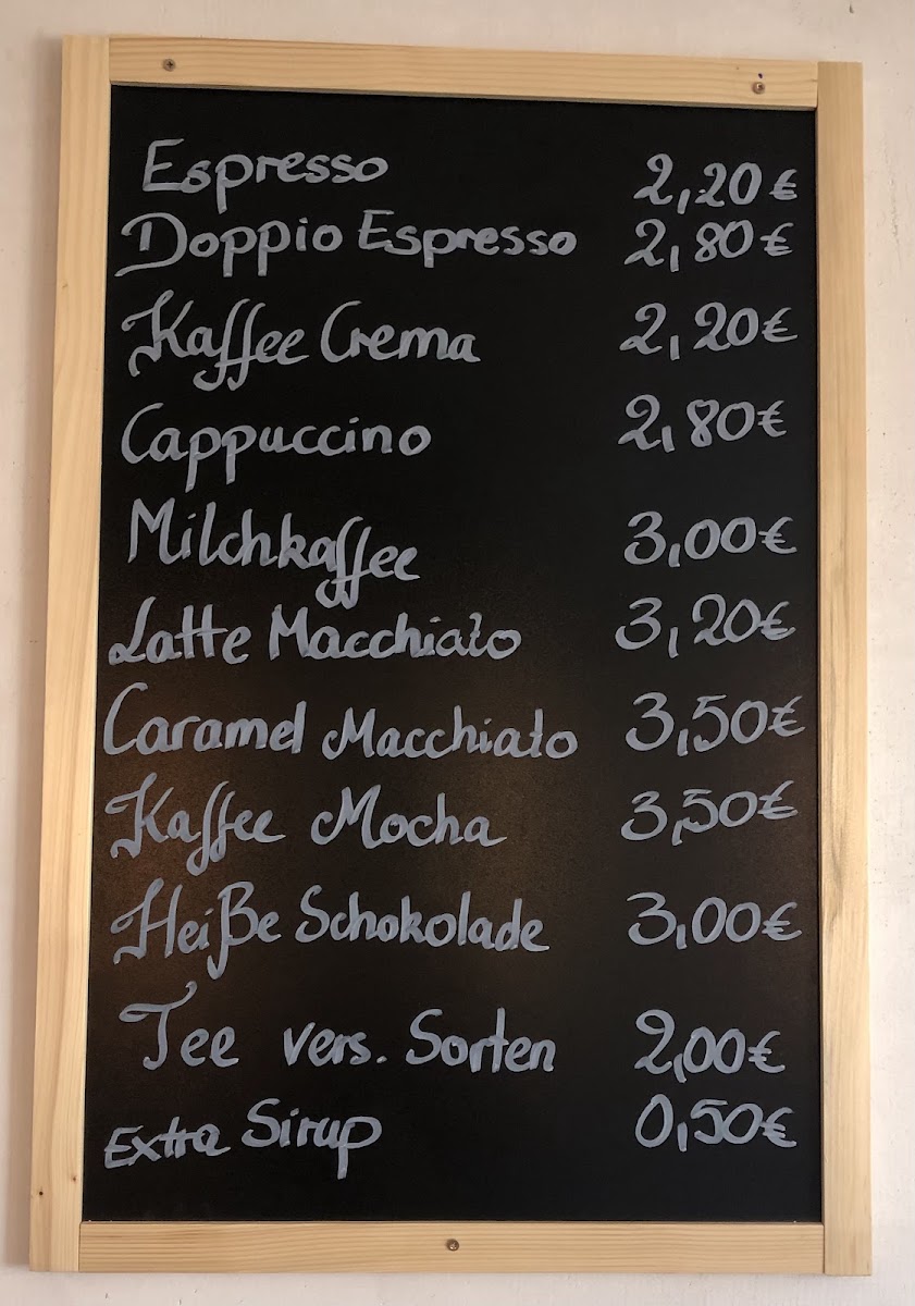 MaiCafé menu board