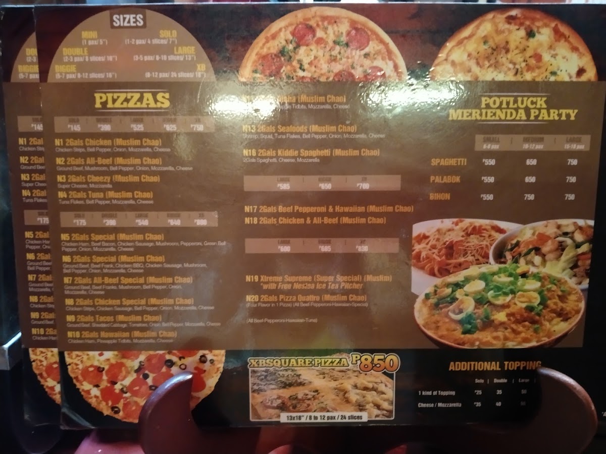 Merc's Cafe menu board