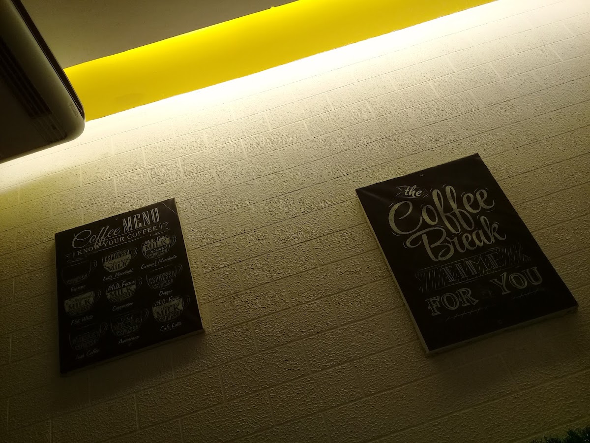 Merc's Cafe menu board