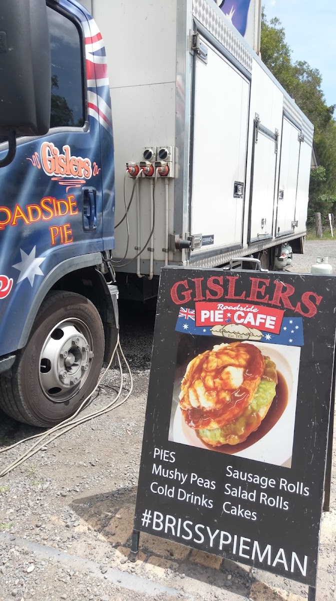 Gisler's Roadside Pie Cafe menu board