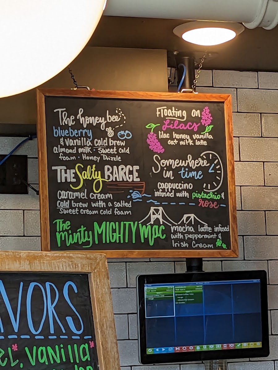 Boxwood Coffeeshop & Cafe menu board